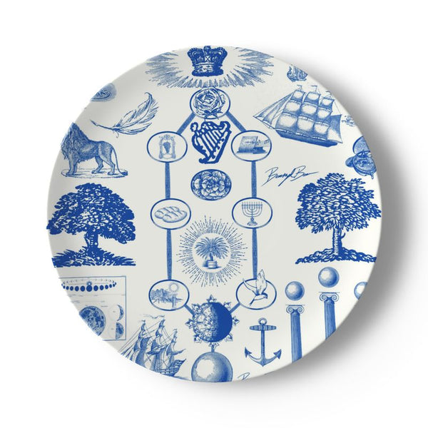 YHVH Bone China Plates 10.4"