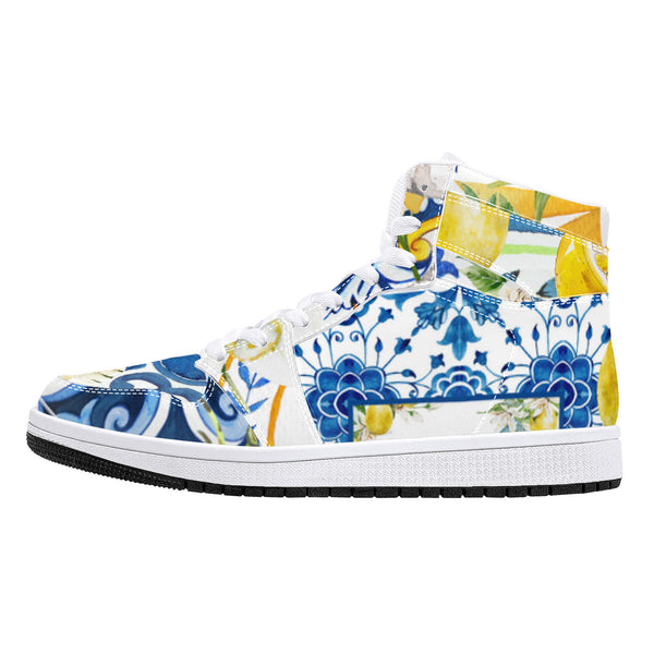 Sapori d'Amalfi High-Top Vegan Leather Sneakers